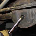 Step 2 loosen drain plug